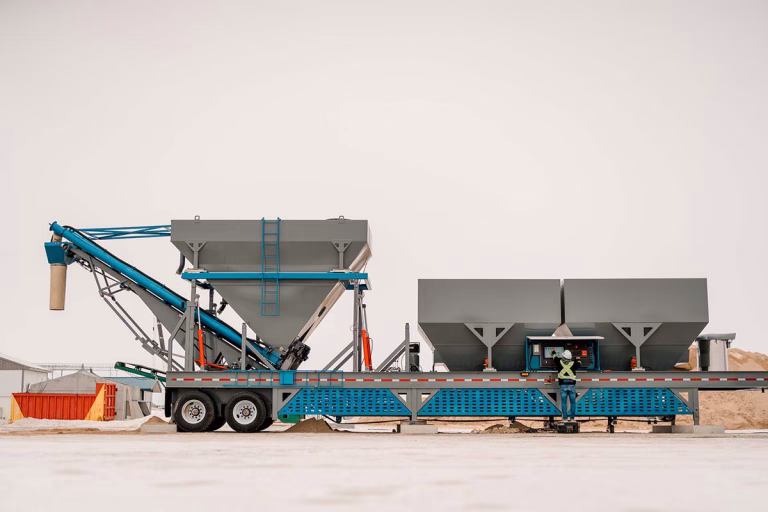 Tria Prodcuts Portable Concrete Batch Plant Model PP90X