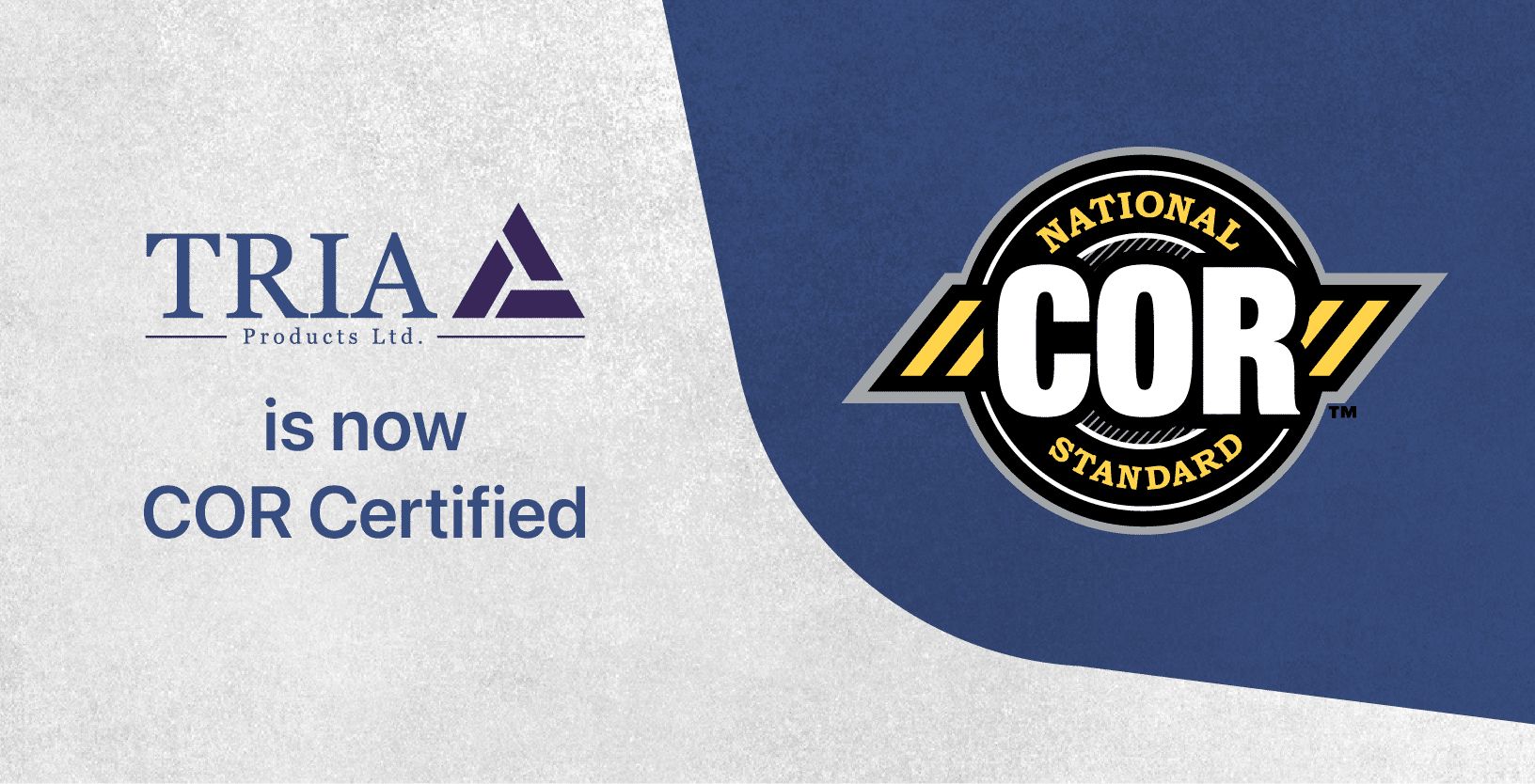 Featured image for “Tria Products is now COR certified”